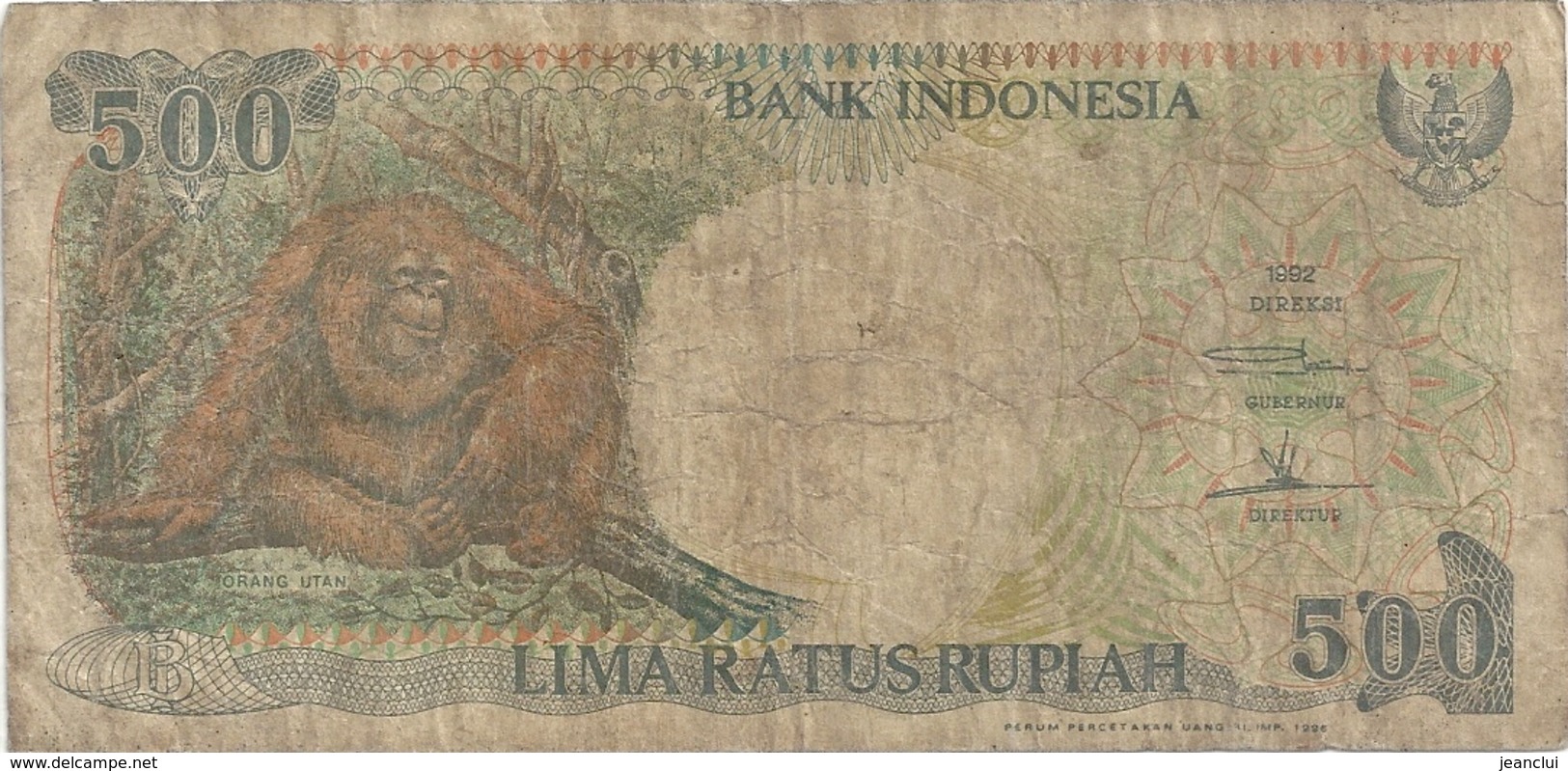 BANK INDONESIA . 500 RUPIAH . 1992 . N° YTK 227523 .  .  2 SCANES - Indonésie