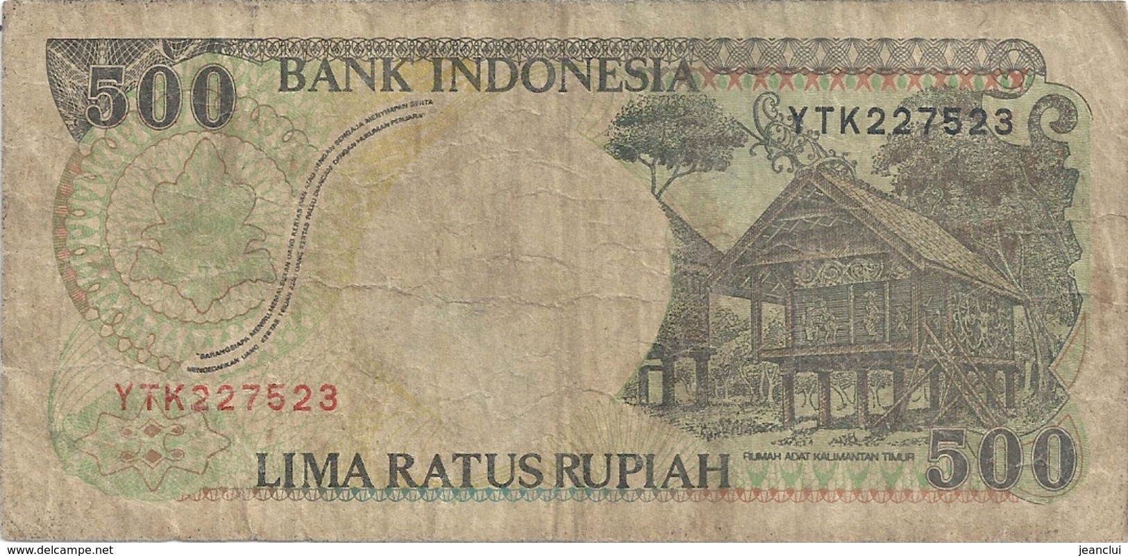 BANK INDONESIA . 500 RUPIAH . 1992 . N° YTK 227523 .  .  2 SCANES - Indonésie