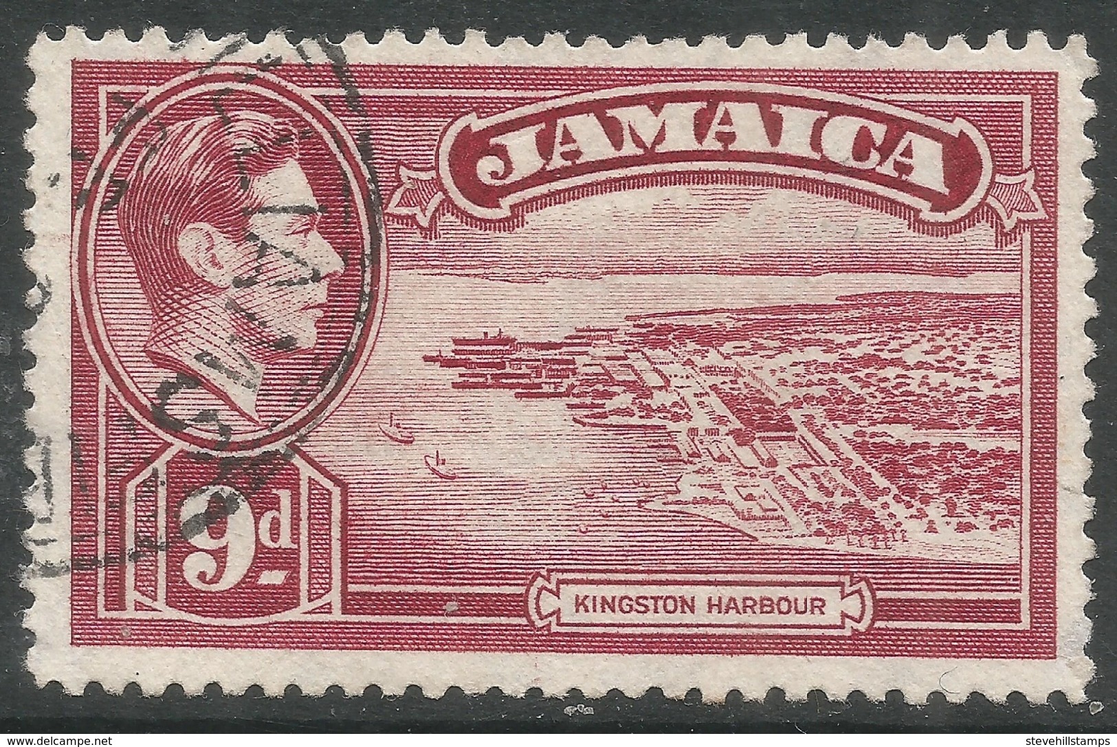 Jamaica. 1938-52 KGVI. 9d Used. SG 129 - Jamaïque (...-1961)