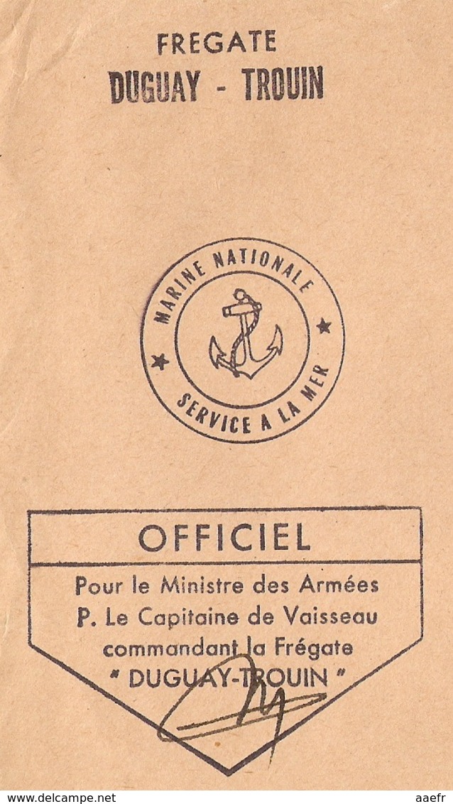 France 1976 - Frégate Duguay-Trouin -  Marine Nationale - Brest Naval - Poste Navale
