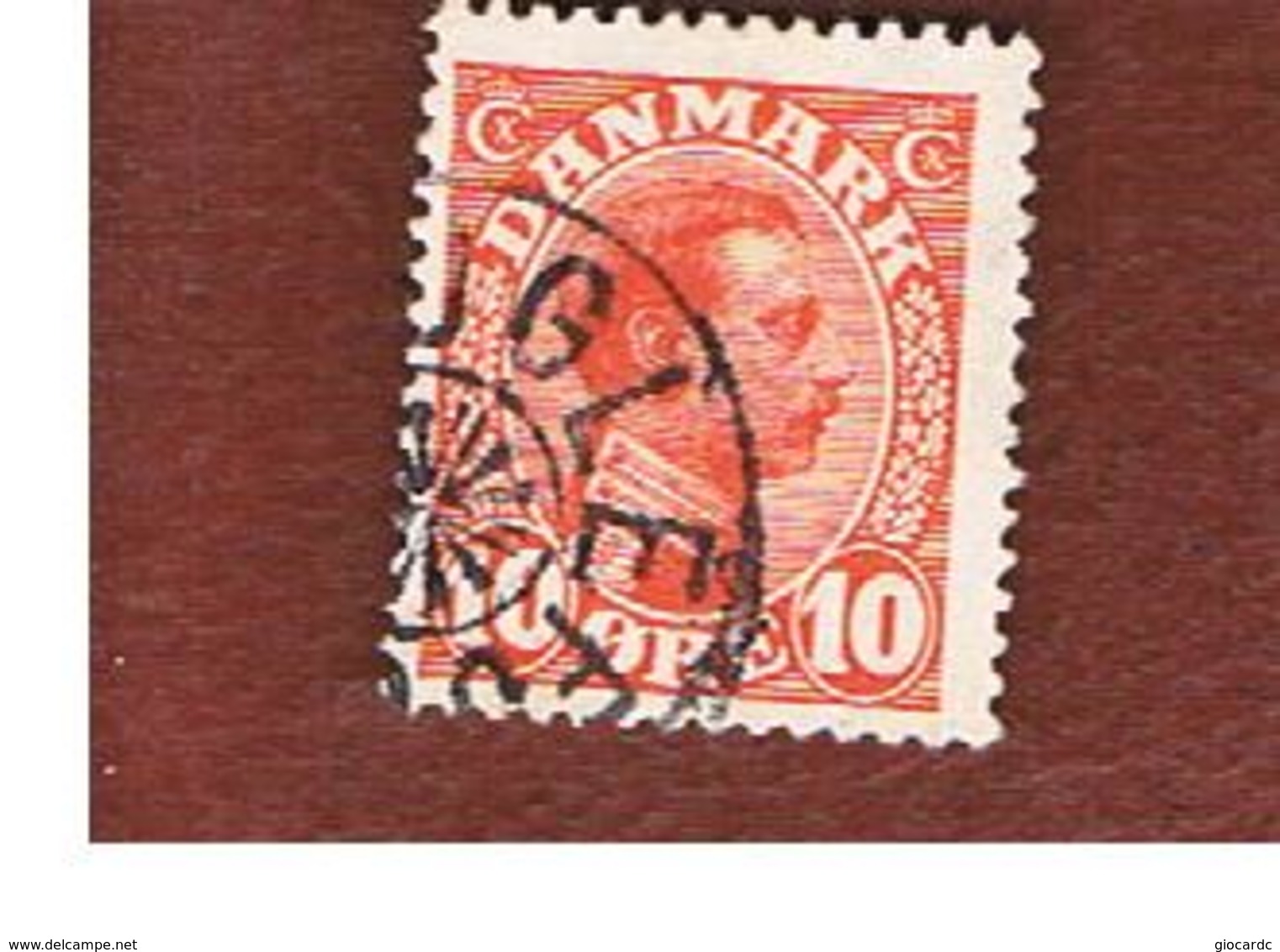 DANIMARCA (DENMARK)  -  SG 138 -   1913  KING CHRISTIAN X     10 - USED ° - Gebruikt
