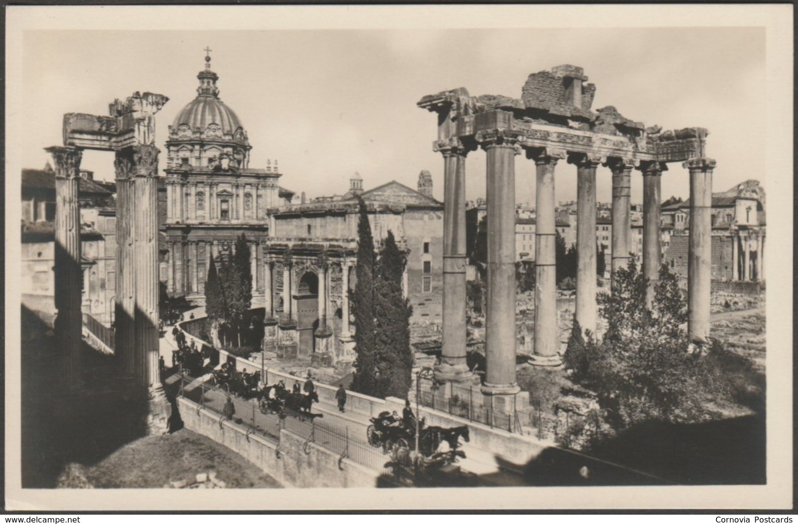 Parte Del Foro Romano Con Nuovi Scavi, Roma, C.1920s - Scrocchi Foto Cartolina - Other Monuments & Buildings