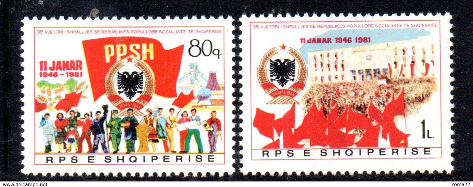 XP3973 - ALBANIA 1981 , Yvert Serie N. 1878/18797  *** Repubblica Popolare - Albania