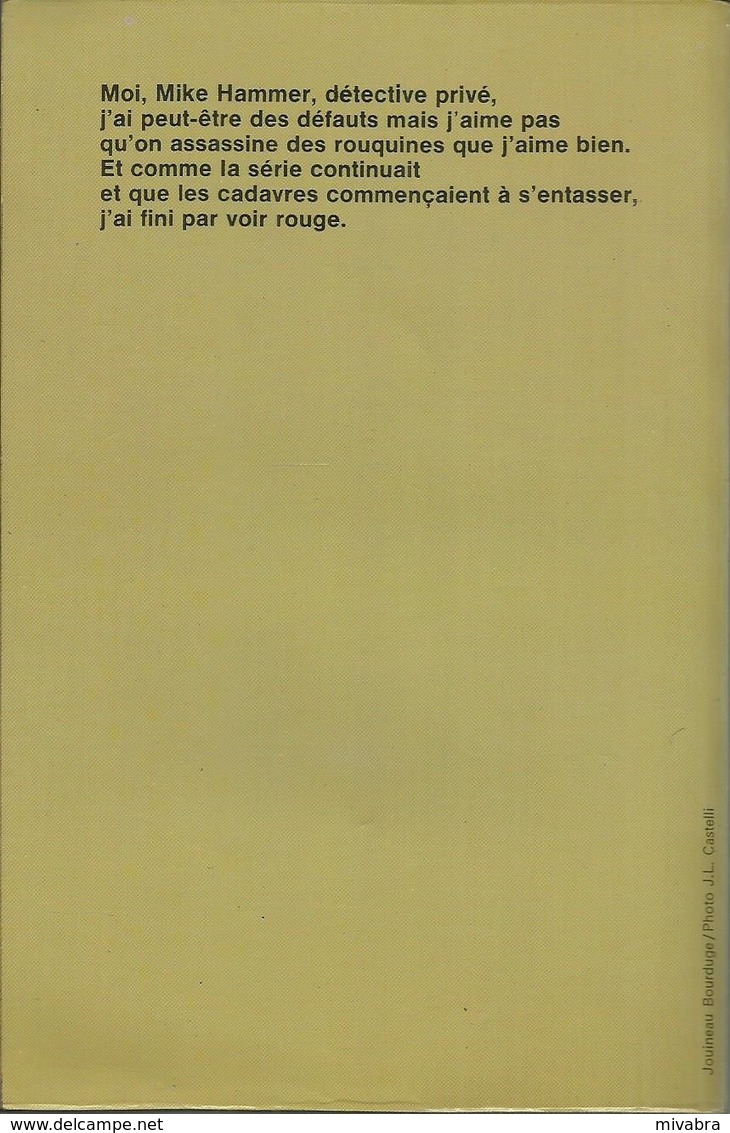 PAS DE TEMPS À PERDRE - MICKEY SPILLANE - LE LIVRE DE POCHE POLICIER N° 3853 - 1974 - Autres & Non Classés