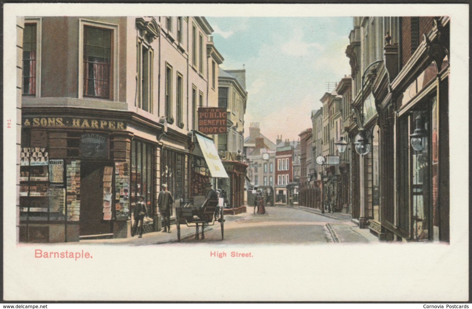 High Street, Barnstaple, Devon, C.1905 - Peacock Postcard - Other & Unclassified