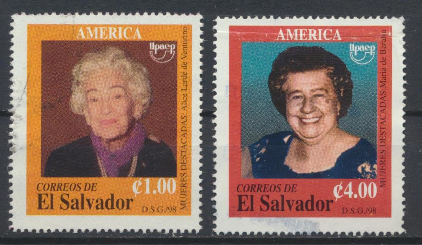 °°° EL SALVADOR - Y&T N°1364/65 - 1998 °°° - El Salvador