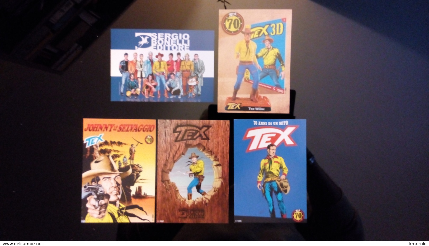 TEX I Settant'anni Lot De 5 Cartes Postales Bonelli Editore - Comics