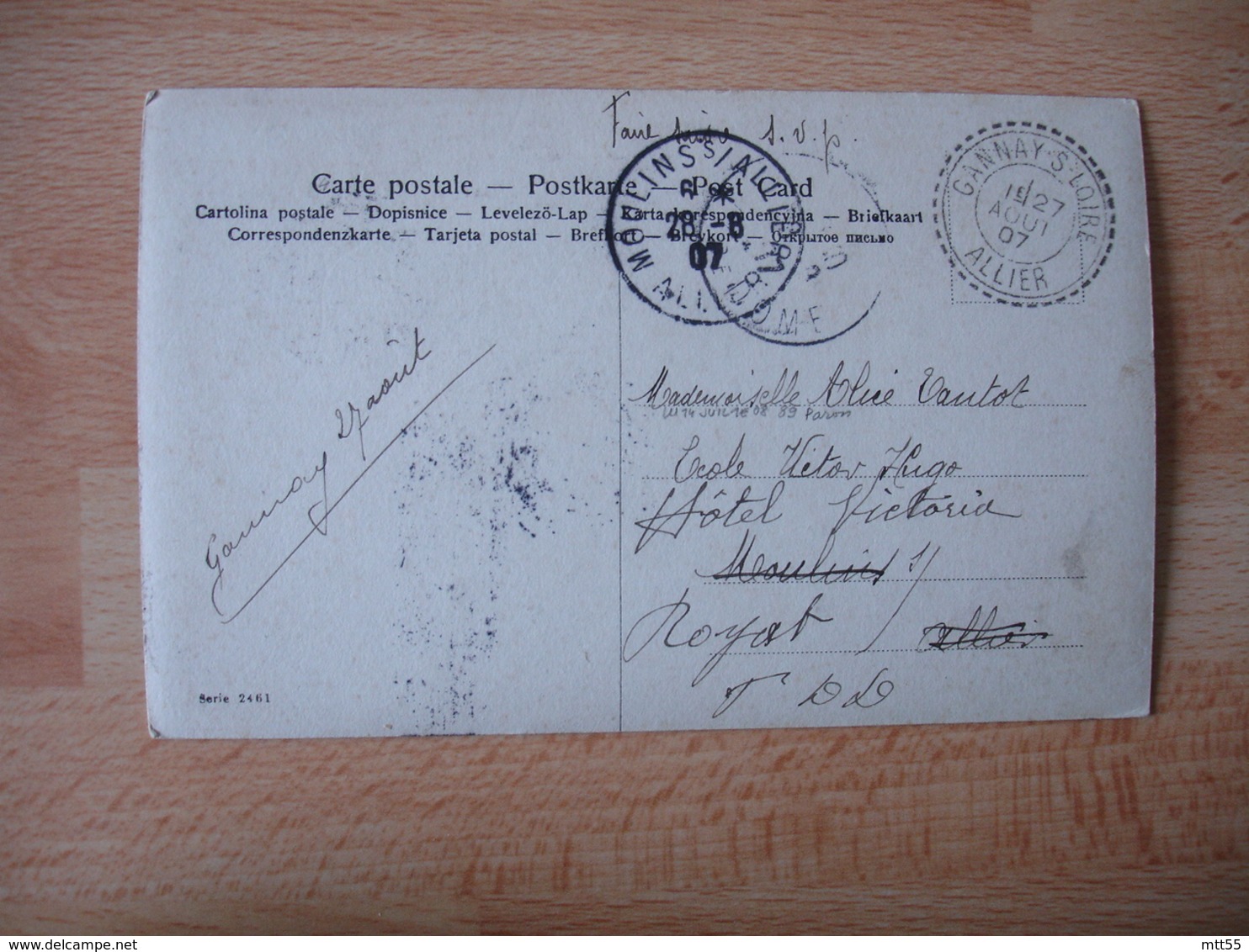 Danay Sur Loire Cachet Perle Facteur Boitier Obliteration Sur Lettre - 1877-1920: Période Semi Moderne