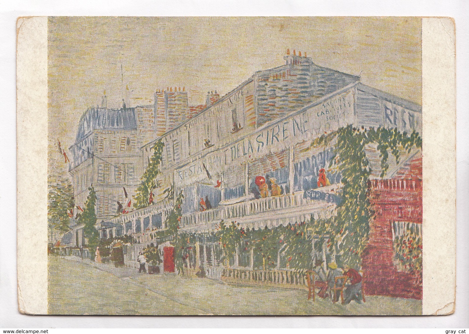 Vincent Van Gogh, Le Restaurant De La Sirene, The Siren Restaurant, Unused Postcard [22677] - Paintings