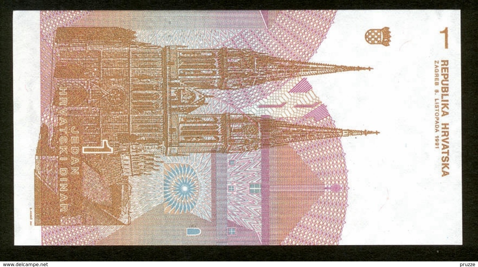 Republika Hrvatska - Kroatien 1991, 1 Dinar, B0139029, UNC - Kroatien