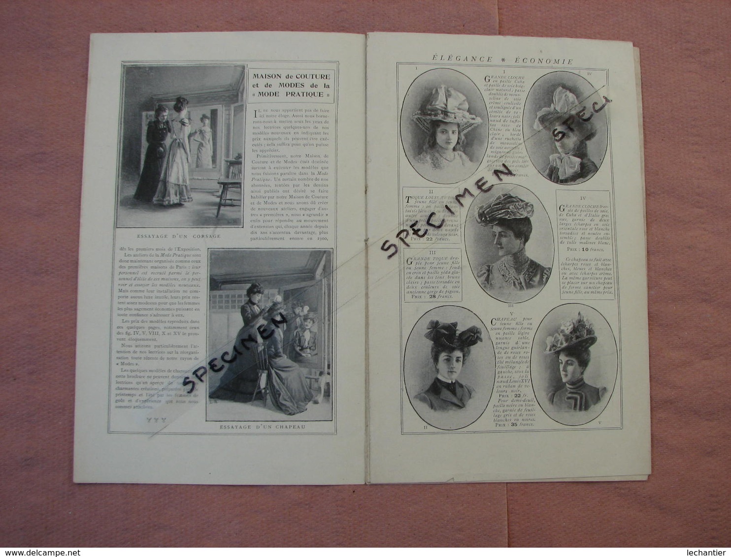 La Mode Pratique 1901 Interessant Catalogue Avec Commentaires Des Modéles Présentés - Kleidung & Textil