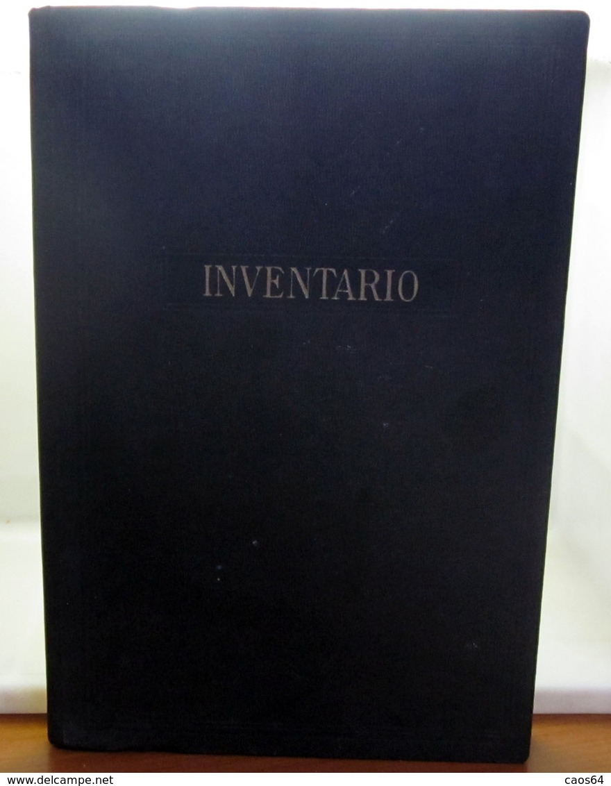 VAGNINO TORINO REGISTRO INVENTARIO VINTAGE 1962 NUOVO NEW - Autres & Non Classés