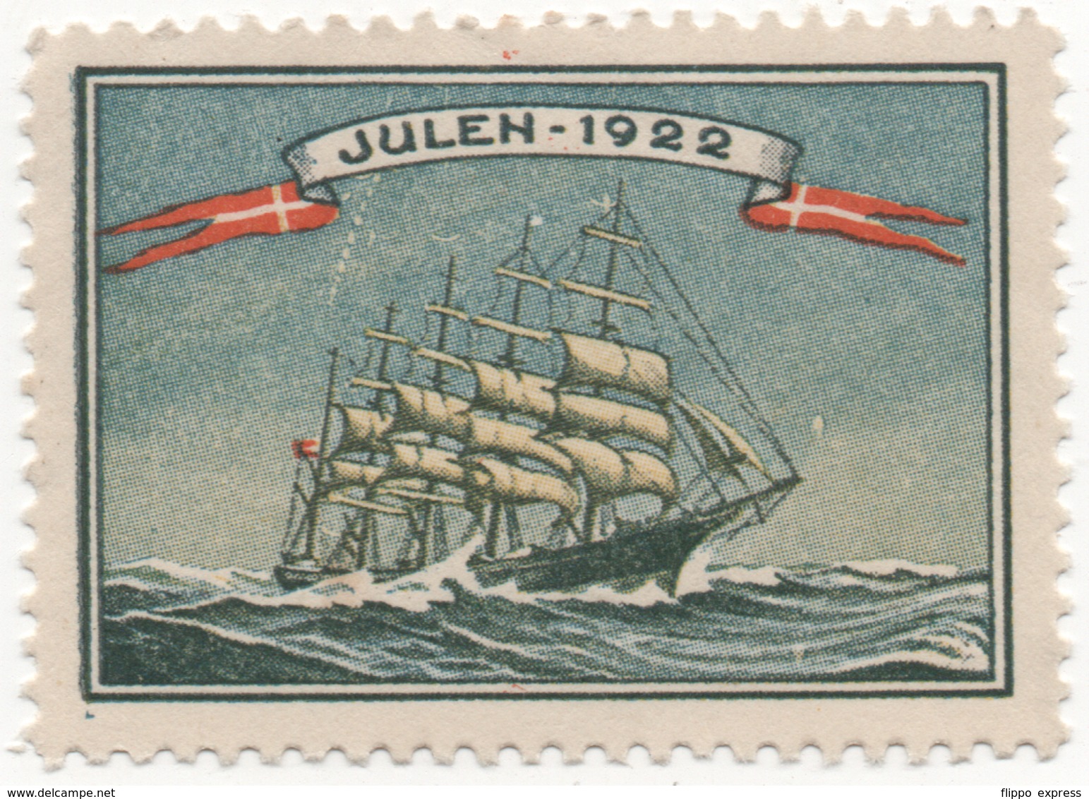 Denmark 1922, Julemaerke, Christmas Stamp, Vignet, Poster Stamp - Andere & Zonder Classificatie