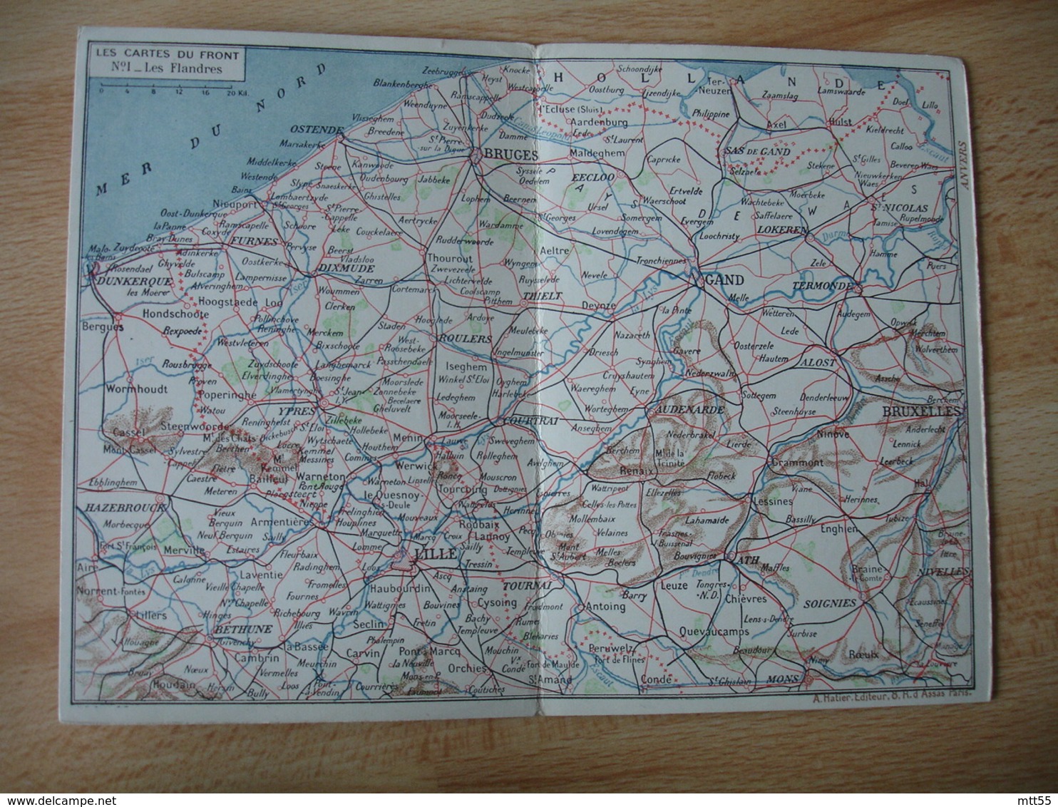 Carte  Franchise Postale Militaire Guerre 14.18 Carte  Europe Centrale Et Front Des Flandres - Guerre De 1914-18