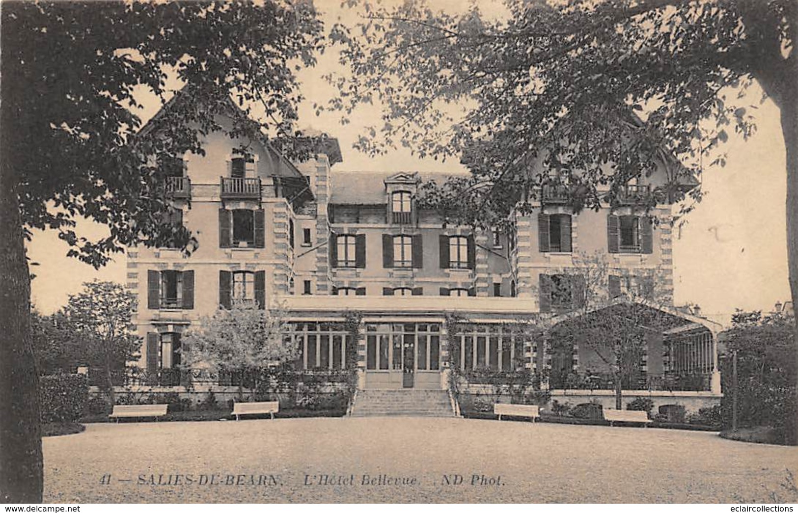 Salies De Béarn      64        Hôtel Bellevue       (voir Scan) - Salies De Bearn
