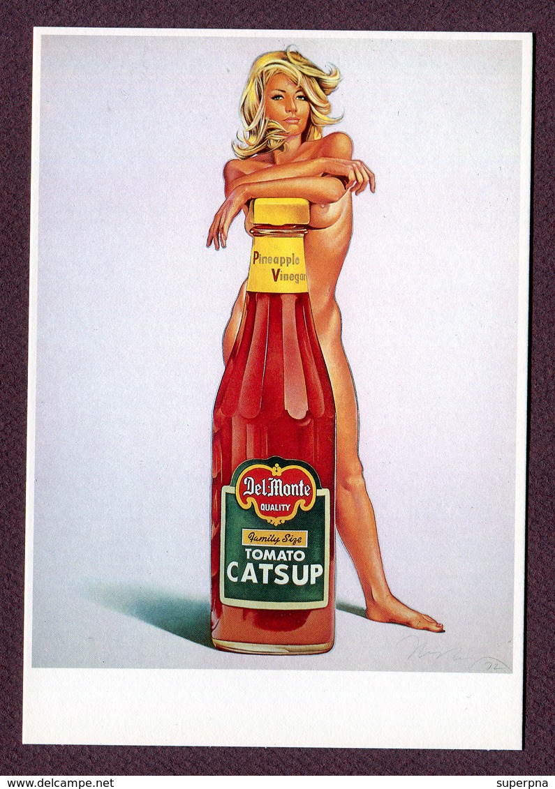 MEL RAMOS  : " KETCHUP "   ( Femme - érotisme - Sexy - Nu ) - Pin-Ups