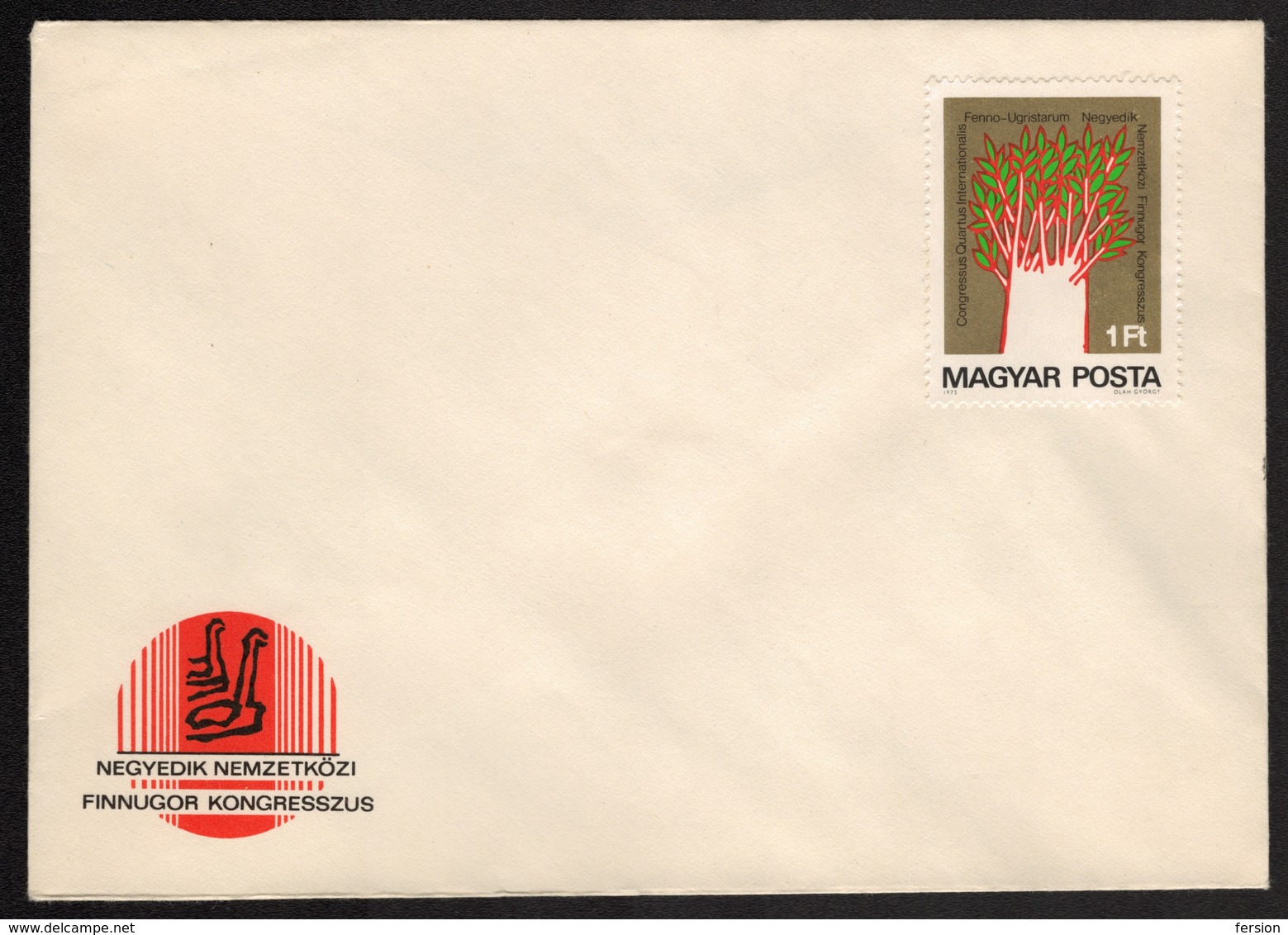 TREE - Finno-Ugric Language Conference  - 1975 Hungary - Cover Envelope - Autres & Non Classés