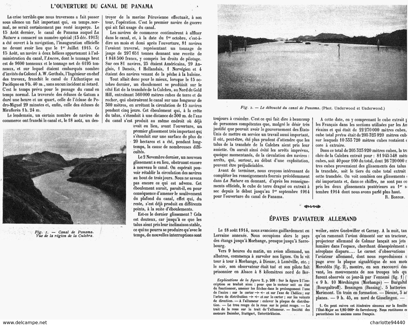 L'OUVERTURE Du CANAL De PANAMA    1914 - Autres & Non Classés