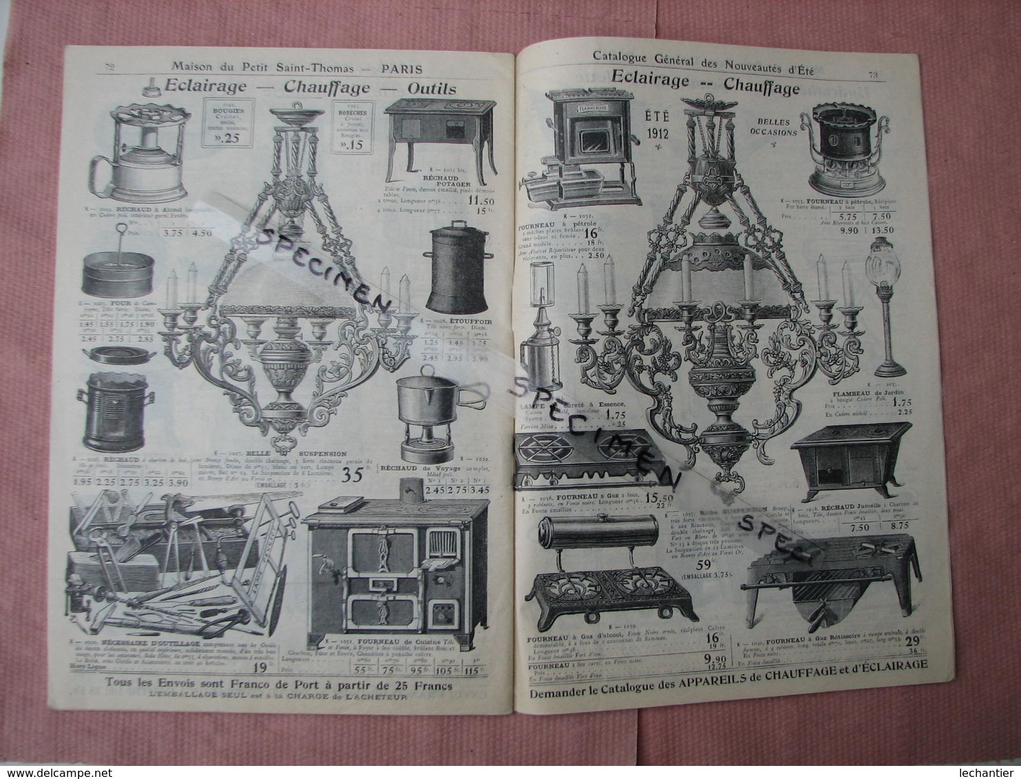 Maison Du Petit St. Thomas Catalogue Hiver 1907/08- Et été 1912  BE - 1900-1940
