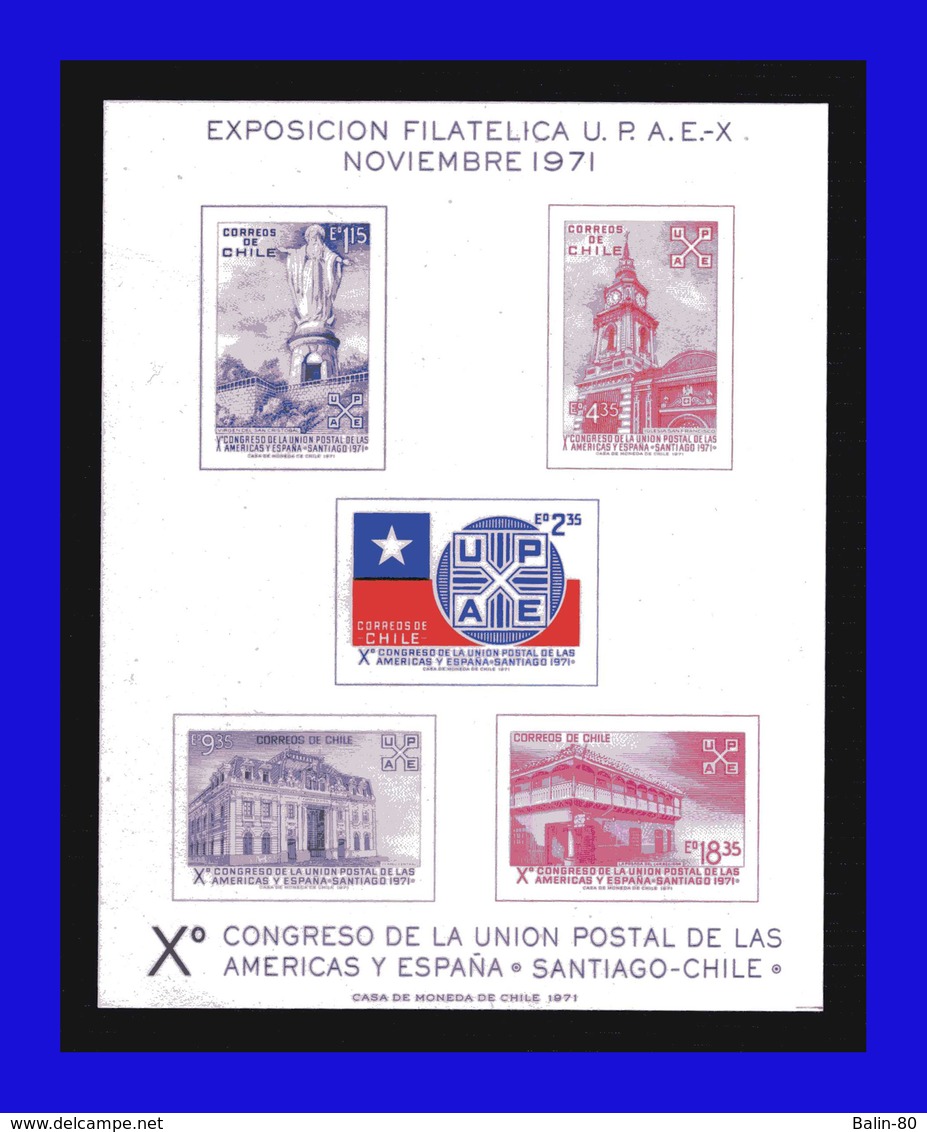 1971 - Chile - Sc. 407 / 411 - UPAE - MNH - CH- 45 - Chili