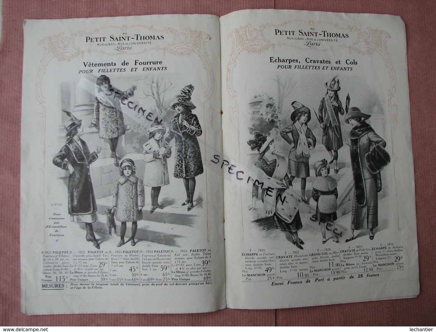 Maison Du Petit St. Thomas Catalogue Hiver 1913/14- 1 Cata Trousseau  Layette- 1 Cata Blanc Toiles 1900 - 1900-1940