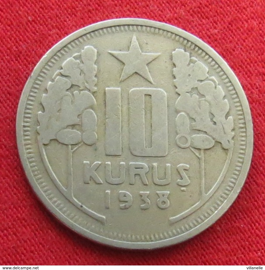 Turkey 10 Kurus 1938 KM# 863 Turquia Turquie - Turquie