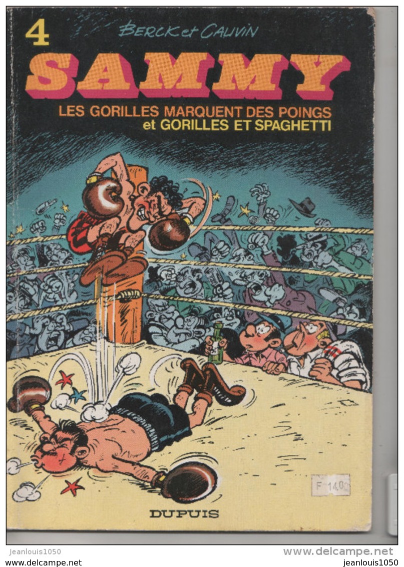 SAMMY LES GORILLES MARQUENT DES POINGS BERCK CAUVIN EDITION 1974 - Sammy