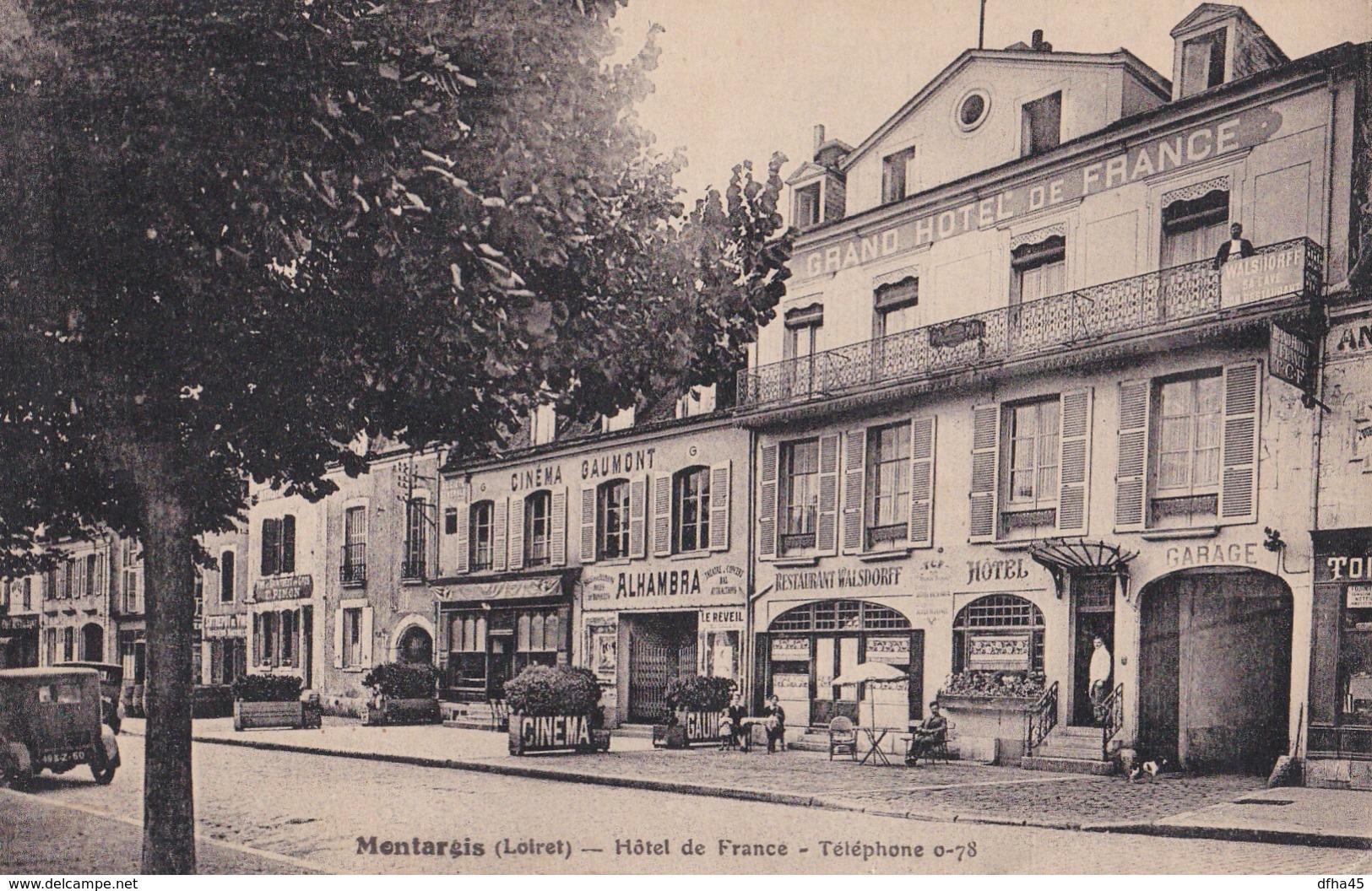 Montargis : Hôtel De France - Téléphone 0-78 - Montargis