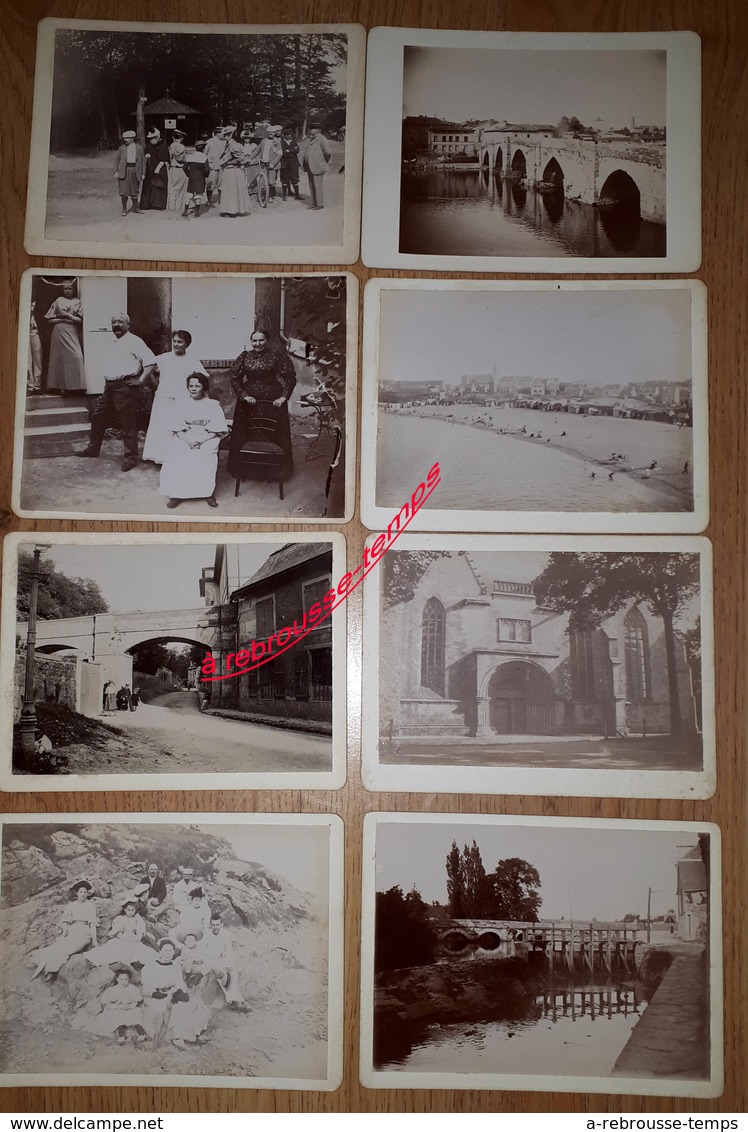 Lot Vers 1895 De 26 Photos- 9 X 12cm, Albuminées Sur Carton à Situer - Plaatsen