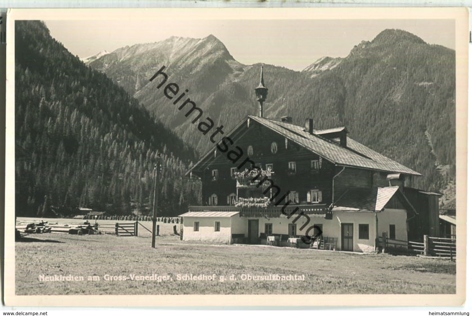 Neukirchen Am Großvenediger - Schledhof Gegen Das Obersulzbachtal - Foto-Ansichtskarte - Verlag C. Jurischek Salzburg - Neukirchen Am Grossvenediger