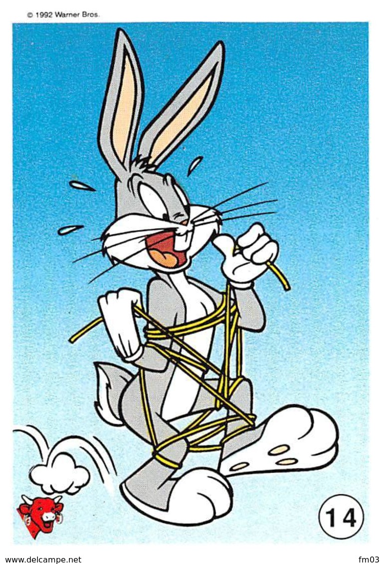 magie Bugs Bunny série complète 20 images la Vache Qui Rit Fromagerie Bel 1992 Warner