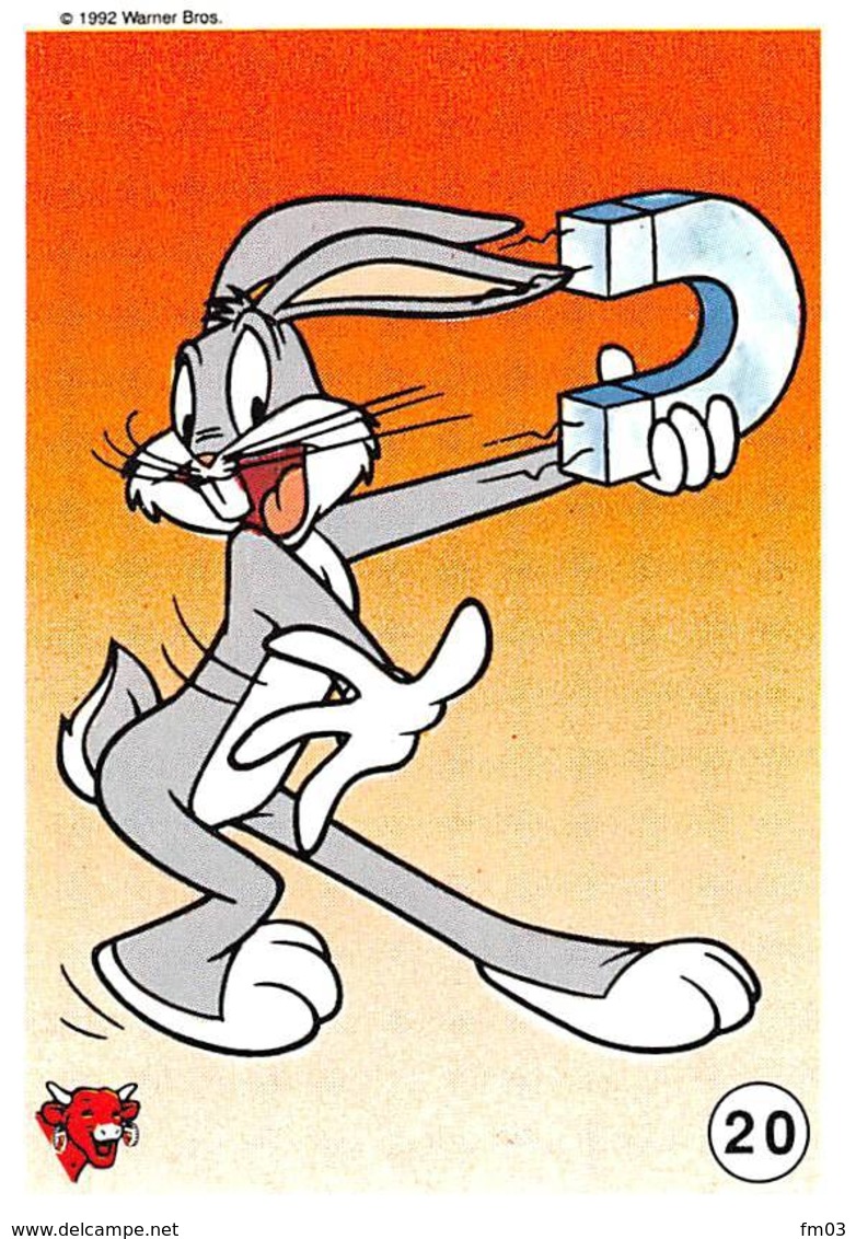 magie Bugs Bunny série complète 20 images la Vache Qui Rit Fromagerie Bel 1992 Warner