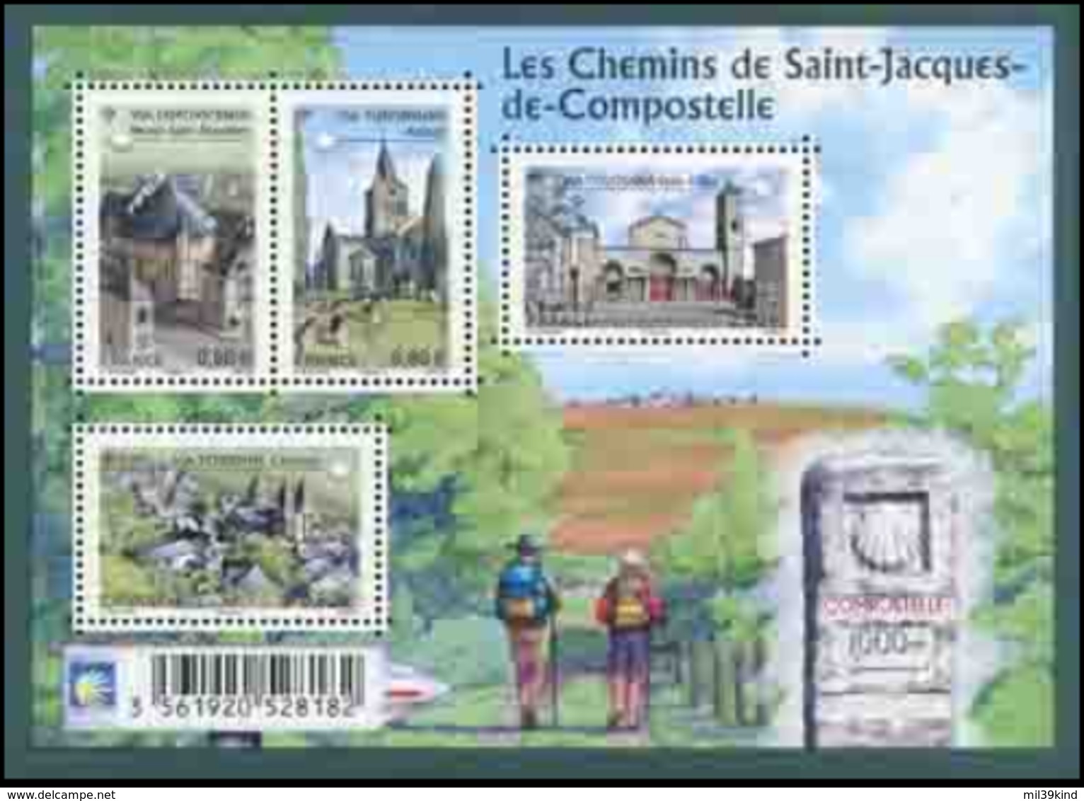 B-F TIMBRE - FRANCE - 2013 - F4725 - Les Chemins De St-jacques De Compostelle - Nuovi