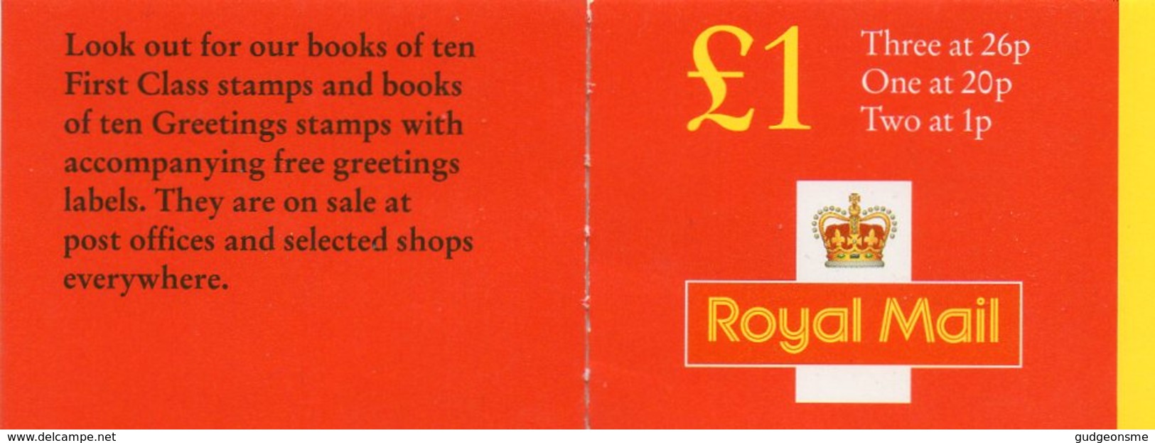 1996-97 £1 Booklet As Scan FH41 - Booklets