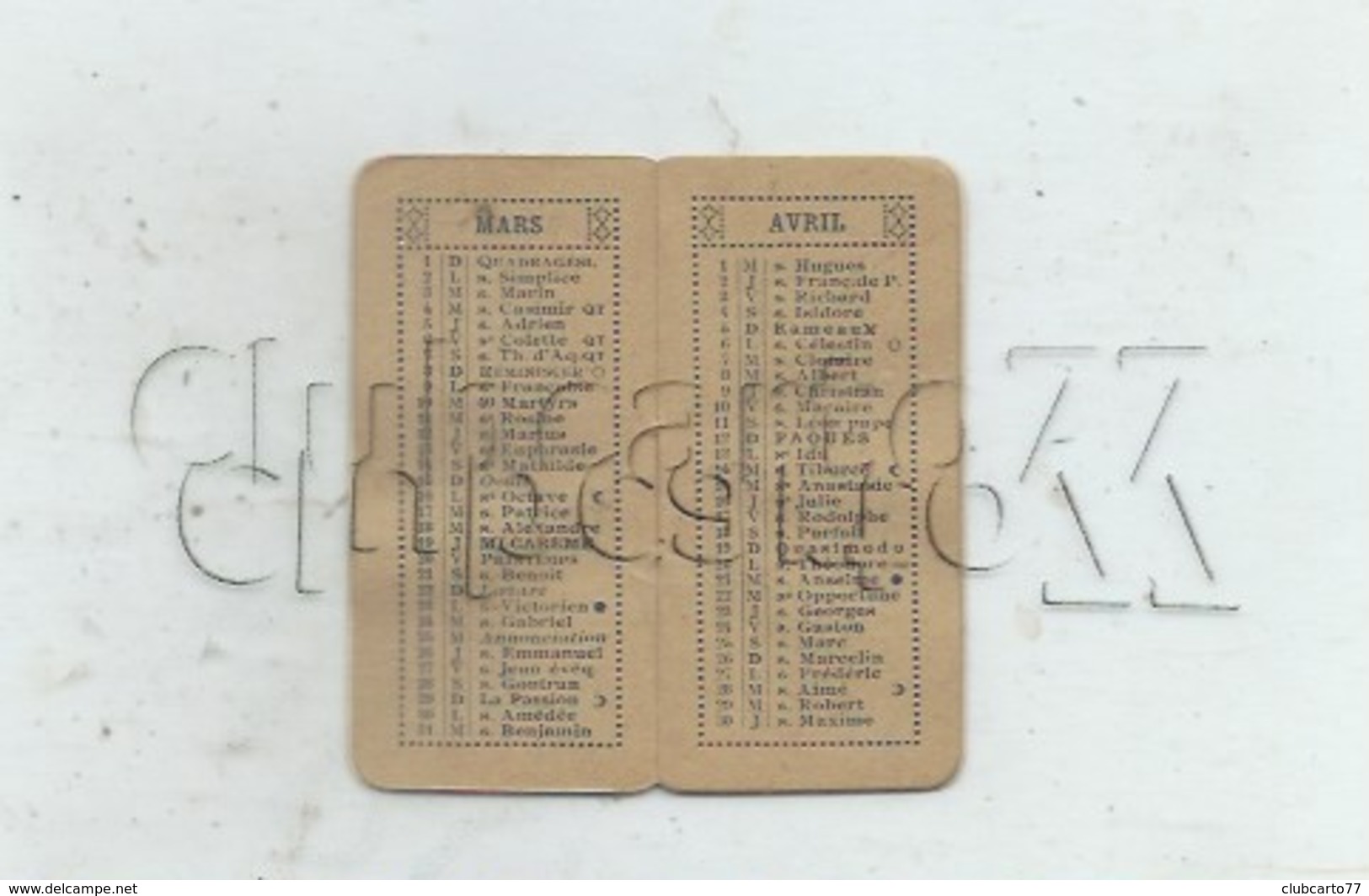 Bernay (27) : Calendrier Maroquinnerie Lacoste Rue Thiers 14 Pages + 4 De Garde  De 1936. - Small : 1921-40