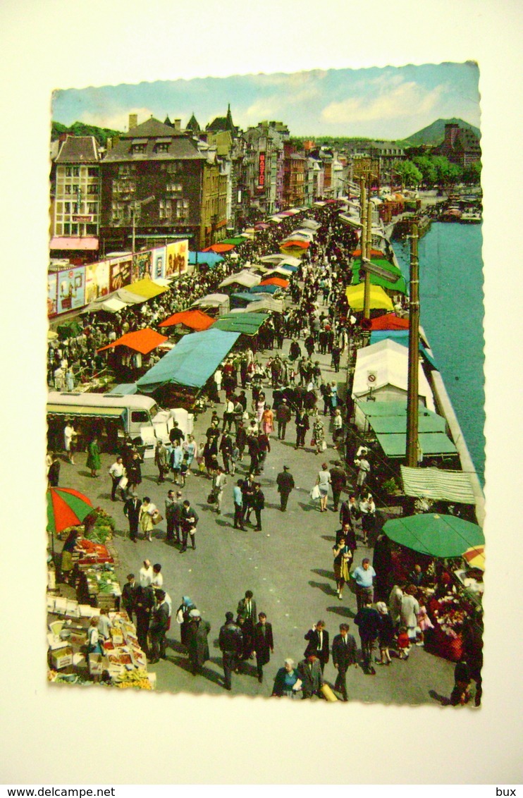 LIÈGE - BELGIQUE - BELGIUM - QUAI DE LA BATTE - MARCHÉ - MARKET - ANIMÉE -   MERCATO  VIAGGIATA COME DA FOTO - Mercati