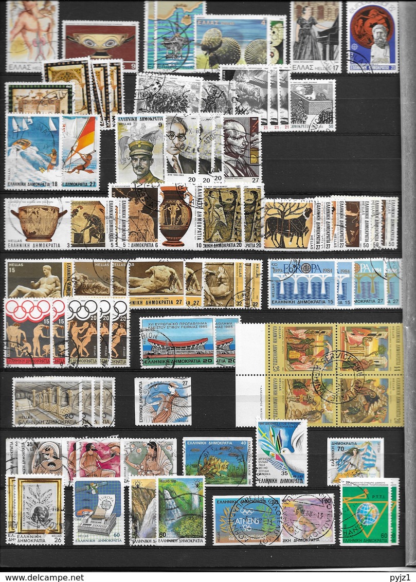 Greece USED (7 Scans) + MNH (2 Scans) - Collections (without Album)