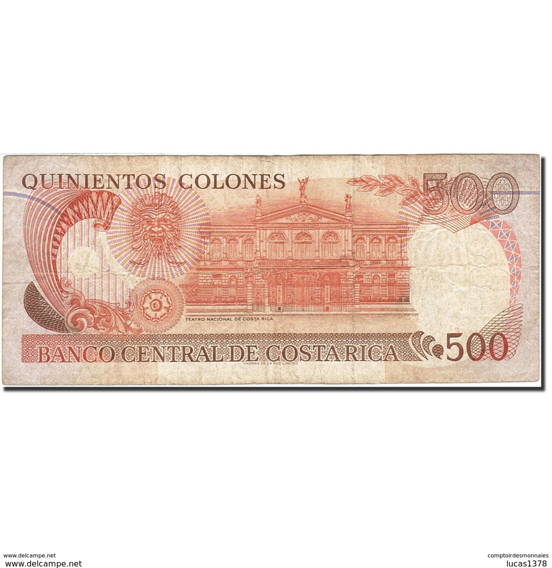 BILLETE DE COSTA RICA DE 500 COLONES AÑO 1994 SERIE D - Costa Rica