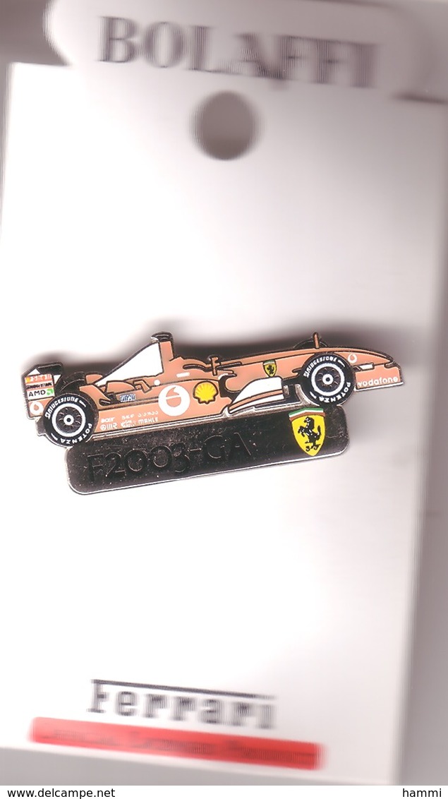 L376 Pin's Ferrari Officiel F2003-GA SUPERBE Qualité Egf Signé Bolaffi 40 Mm X 15 Mm Achat Immédiat Immédiat - Ferrari