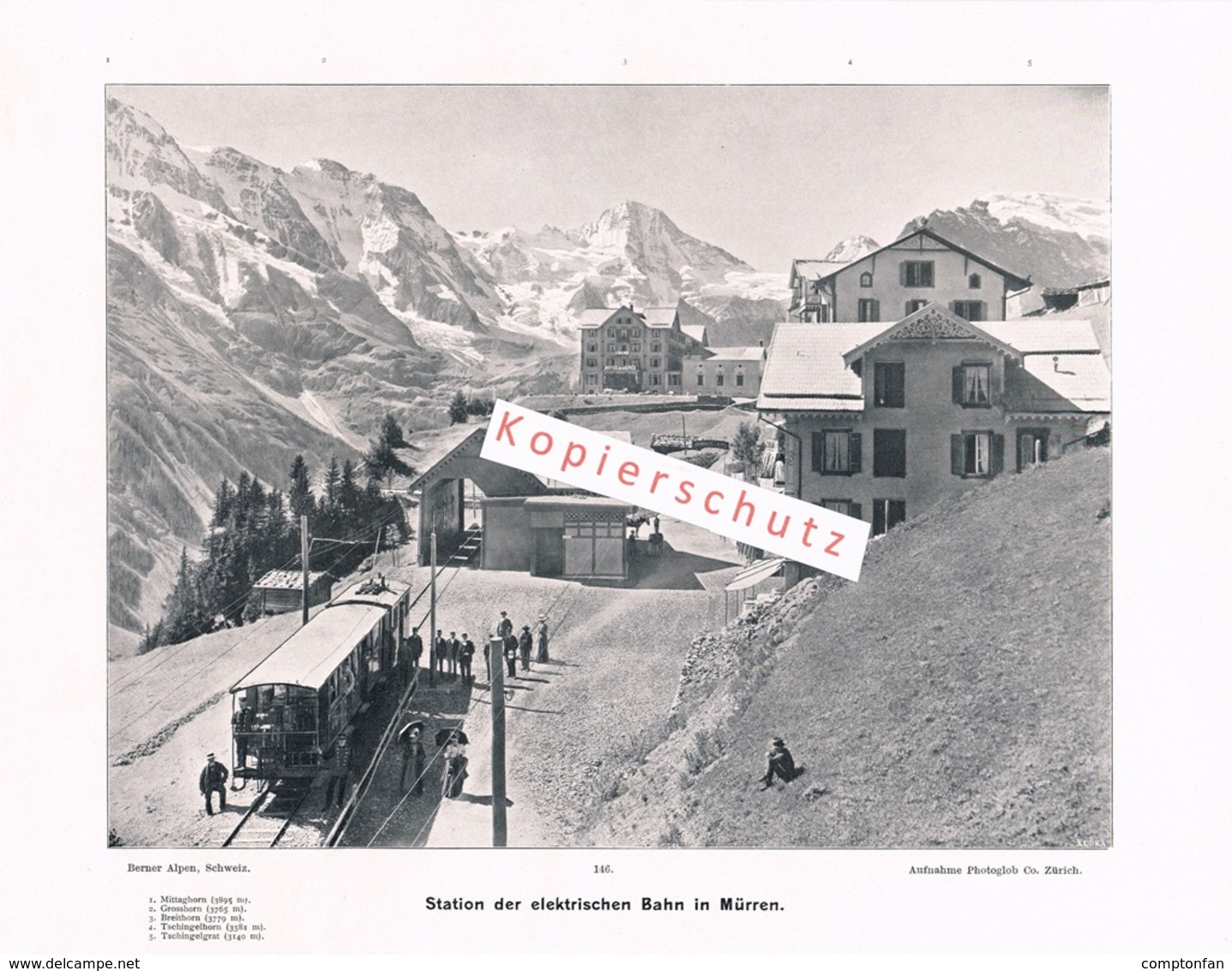 057 Konvolut 10 Bilder Mürren Alpen Gebirge Vor 110 Jahren !!       8,90 - Historical Documents