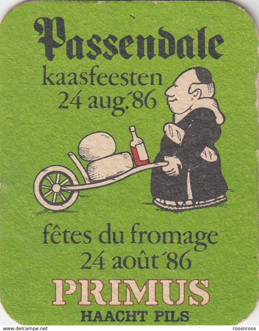 SOUS-BOCK PRIMUS HAACHT PILS - PASSENDALE FETE DU FROMAGE 1986 - KAASFEESTEN - Beer Mats