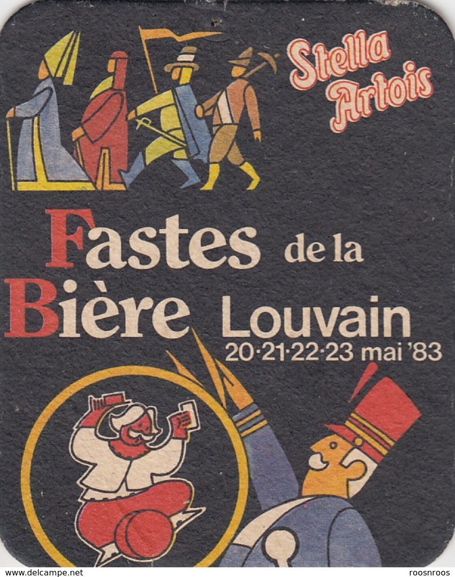 SOUS-BOCK STELLA ARTOIS - FASTES DE LA BIERE - LOUVAIN 1983 - Beer Mats