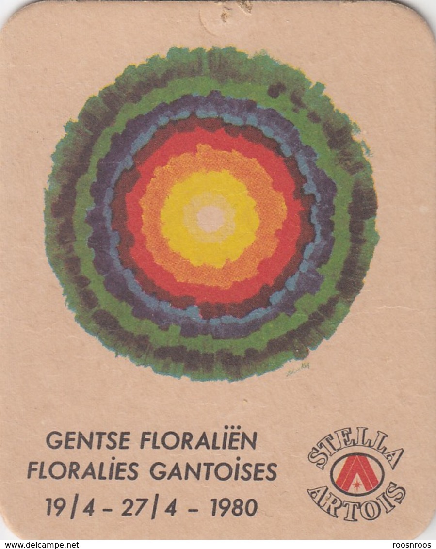 LOT 2 SOUS-BOCKS STELLA ARTOIS - FLORALIES GANTOISES 1980 - GENTSE FLORALIEN - Portavasos