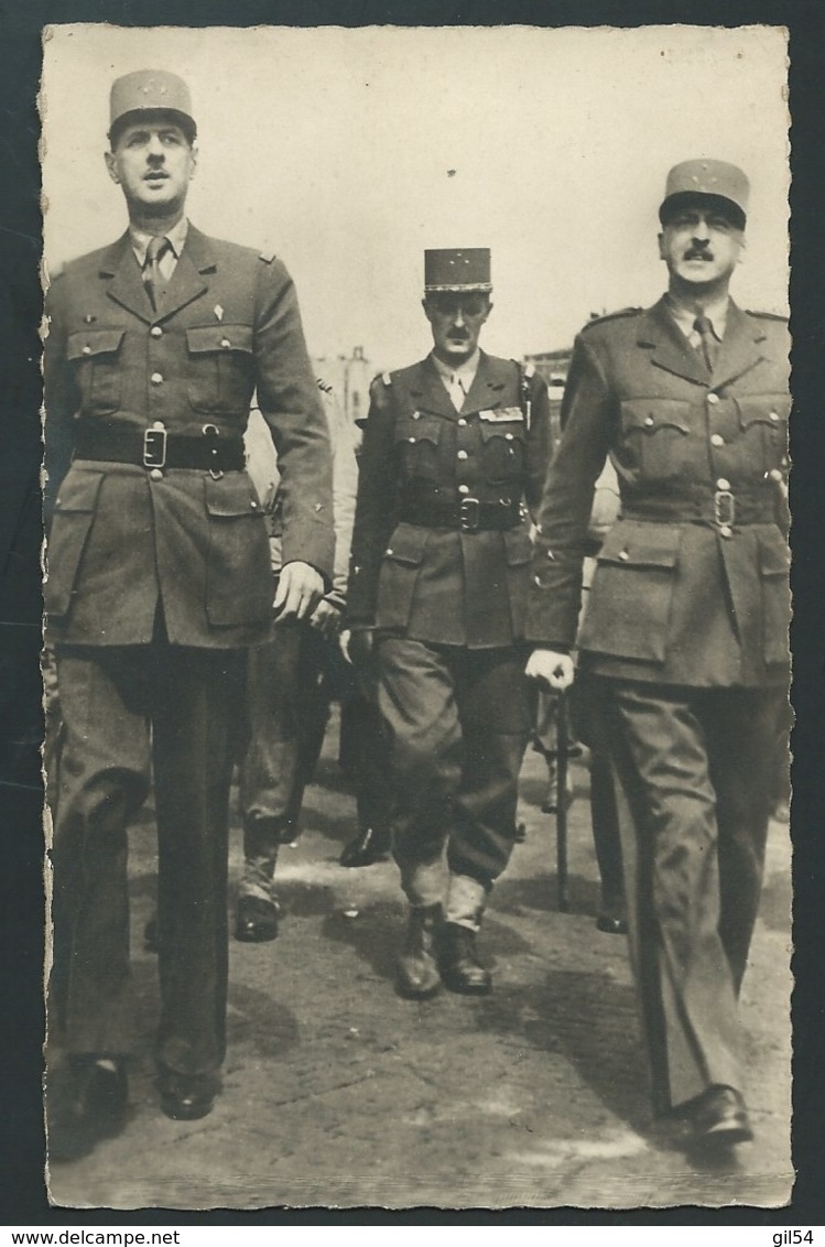 Les Généraux De Gaulle, Leclerc Et Koenig  ( 2 Scans )  Gac 57 - Guerre 1939-45