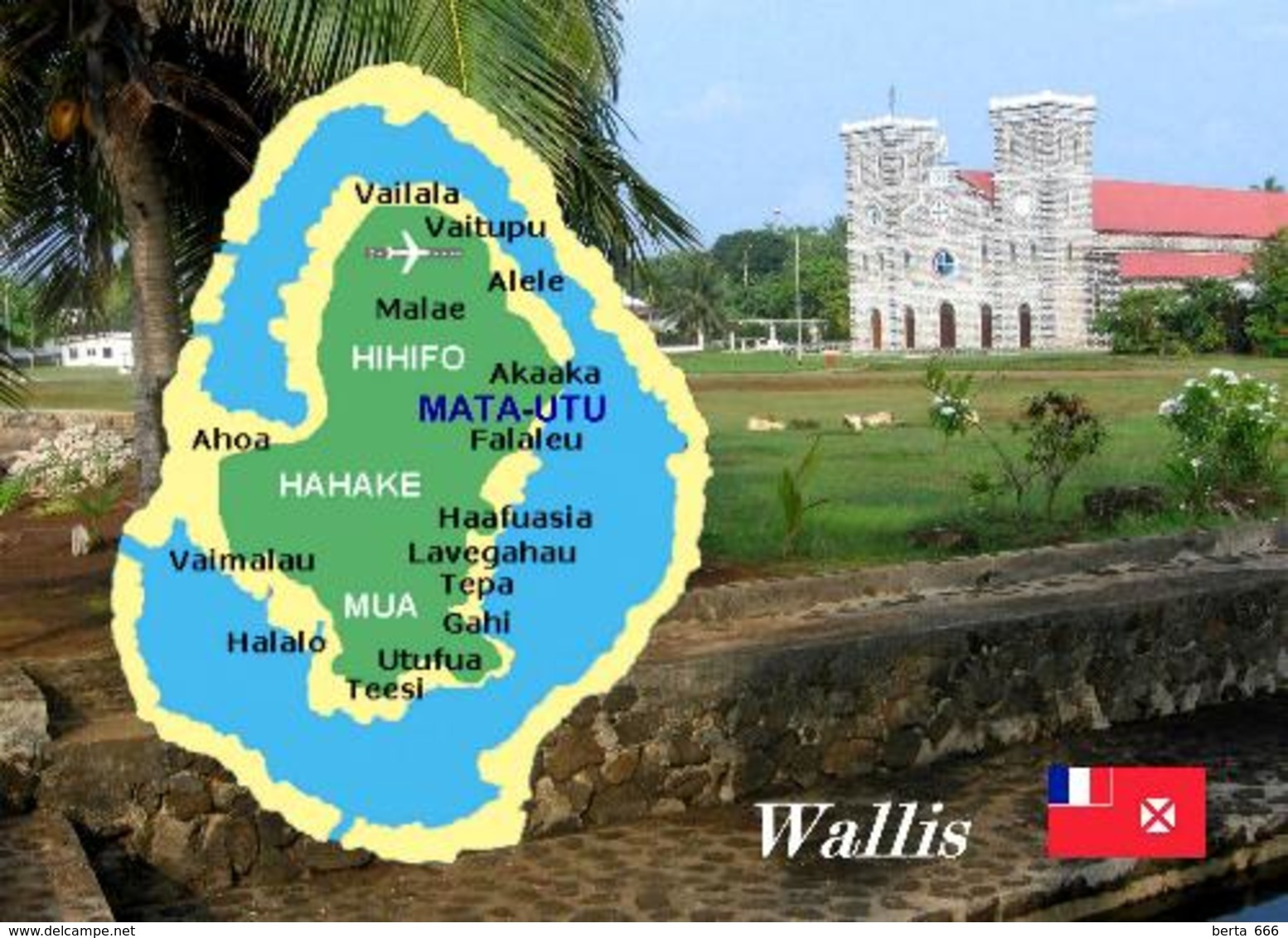 Wallis And Futuna Wallis Island Map - Wallis-Et-Futuna