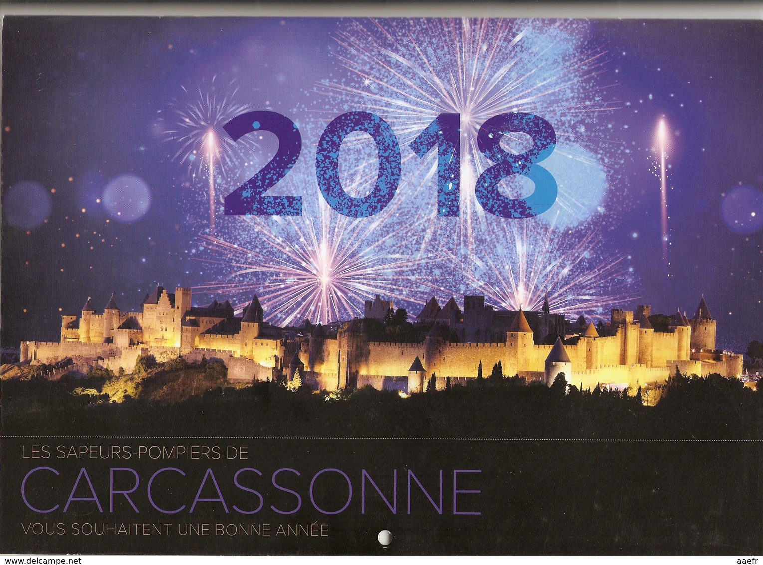 Calendrier 2018 -  Les Sapeurs-pompiers De Carcassonne -  Aude, France - Grand Format : 2001-...