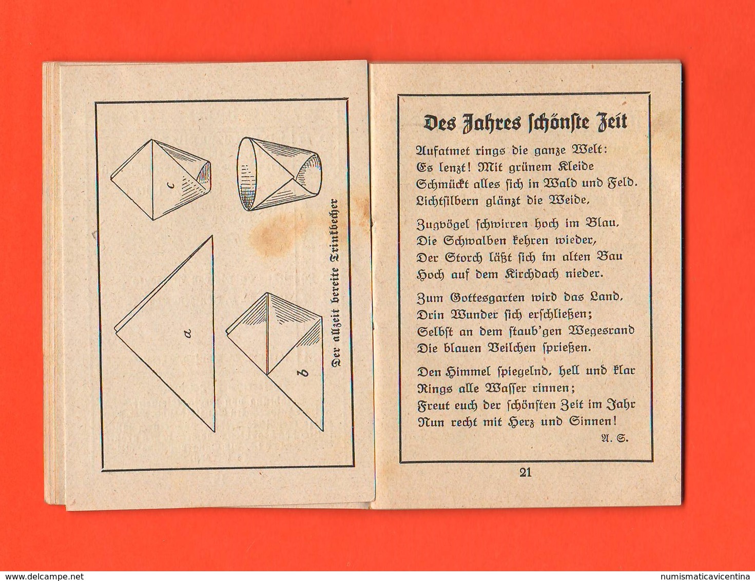 Germania Germany Weimar Kalender Für Mädchen 1927 Jahre Geometrieregeln, Gartenarbeit Und So Weiter - Kleinformat : 1921-40