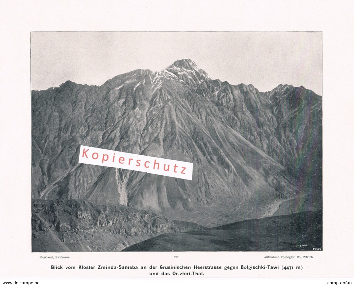 073 Konvolut 6 Bilder Kaukasus Elbrus Vor 110 Jahren !! - Documents Historiques