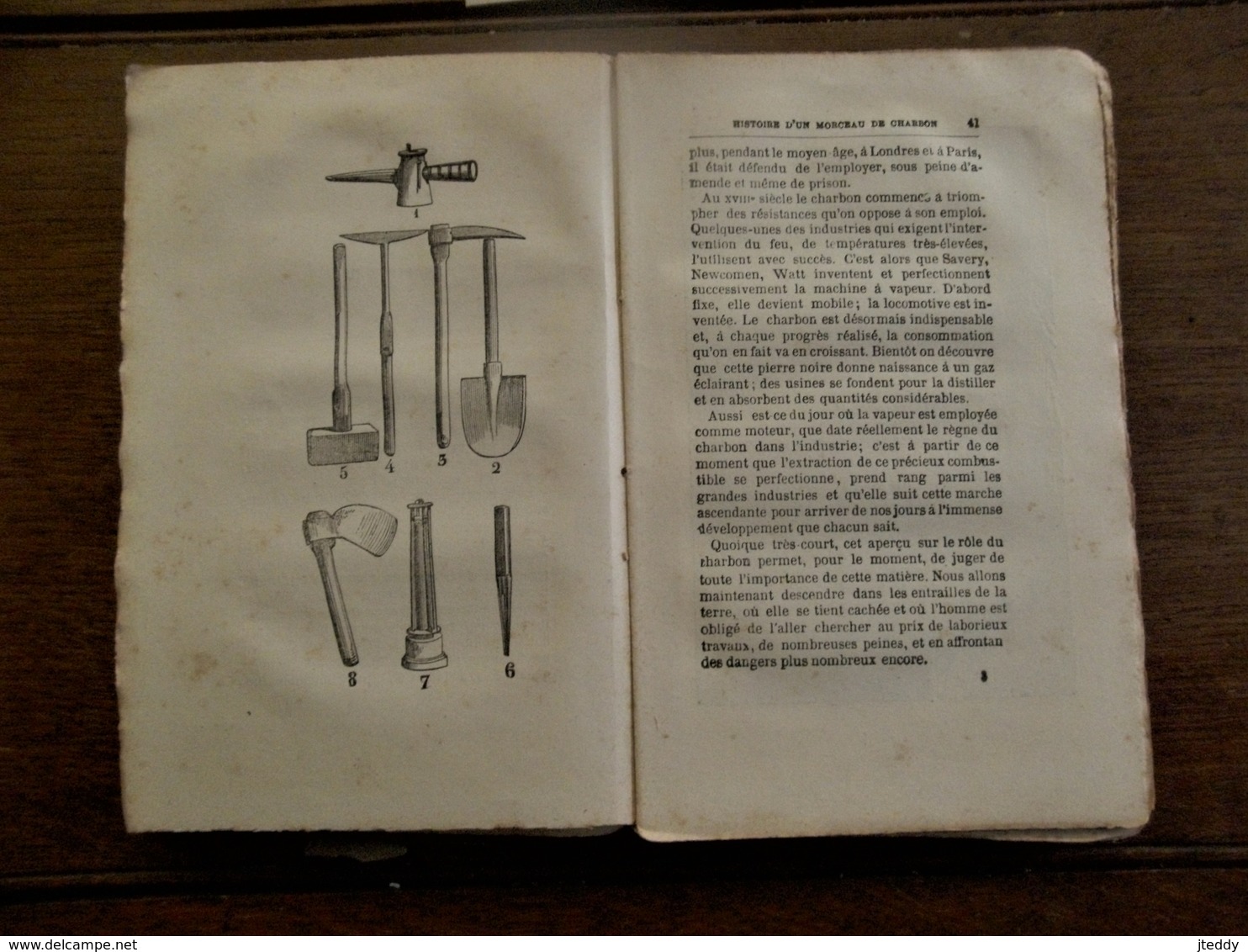 Oud Boek  Gaat Over KOLEN                              Histoire  MORCEAU   De  CHARBON  Par  Edgard   Hément   1882 - 1801-1900