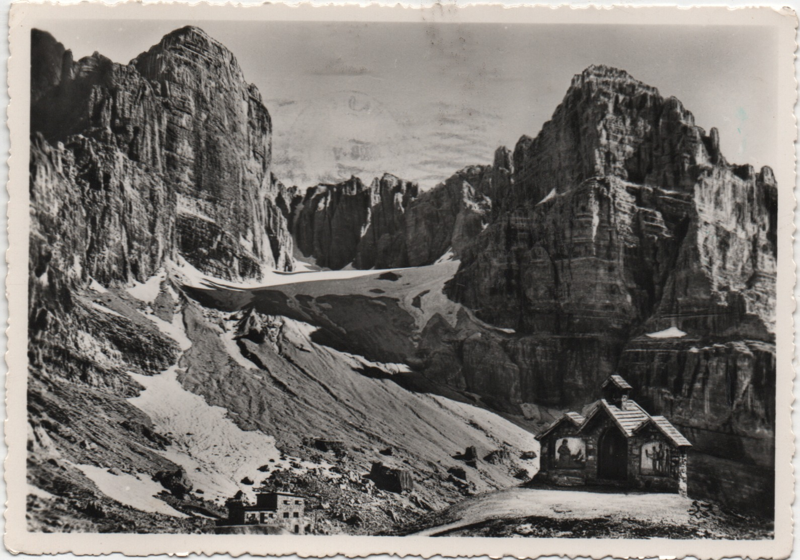 San Lorenzo In Banale (Trento): Rifugio S.Agostini E Chiesetta Alpina In Val Di Ambiez. Viaggiata 1955 - Trento